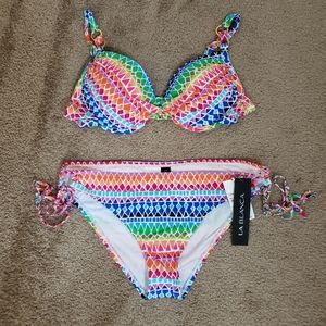 La Blanca Rainbow Full Spectrum Push Up Bikini Set